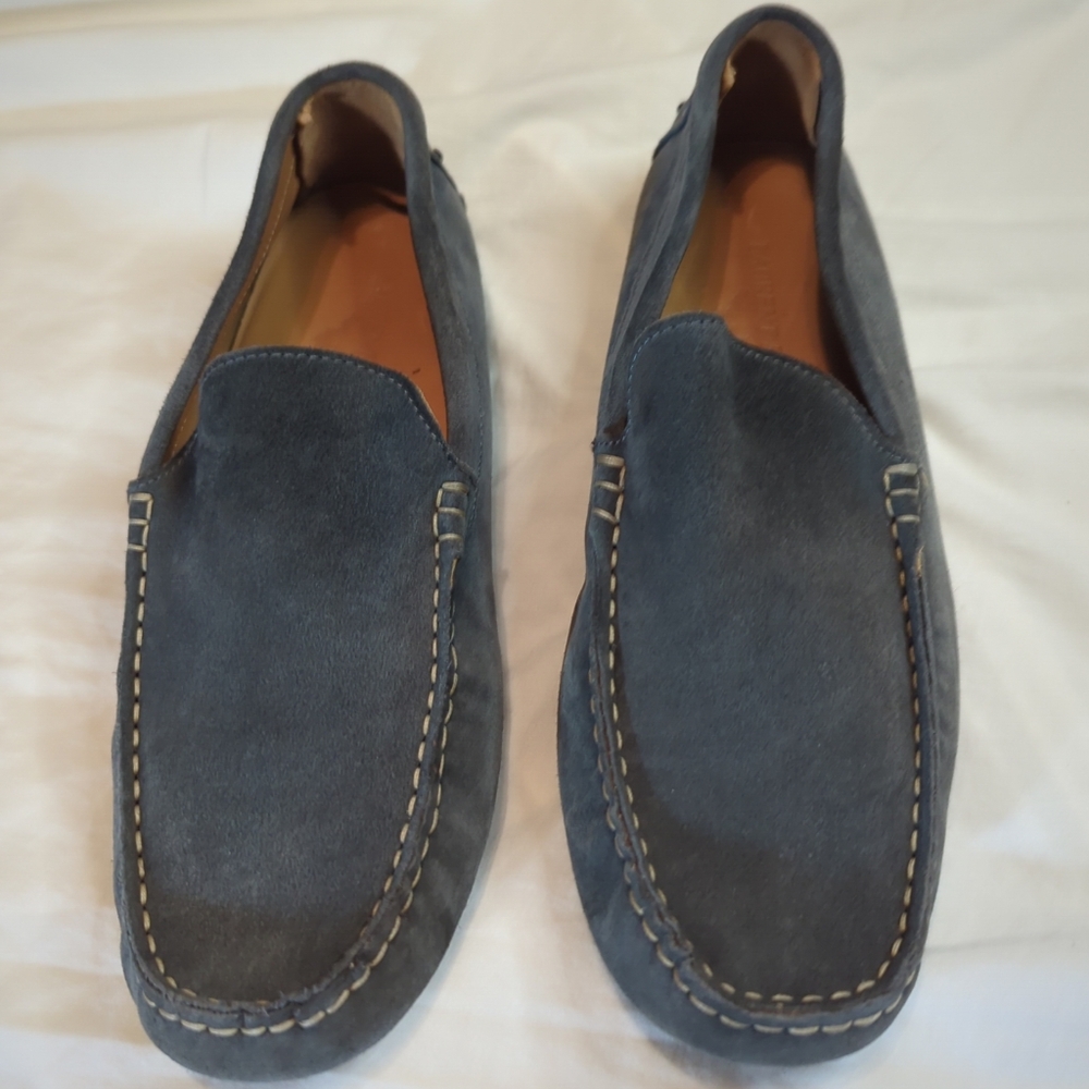 Laurent Effel Grey Suede Size 8 Moccasin